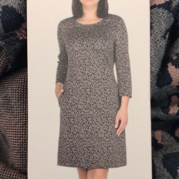 NWT Nicole Miller Original Knit Animal Print Dress - Picture 9 of 11